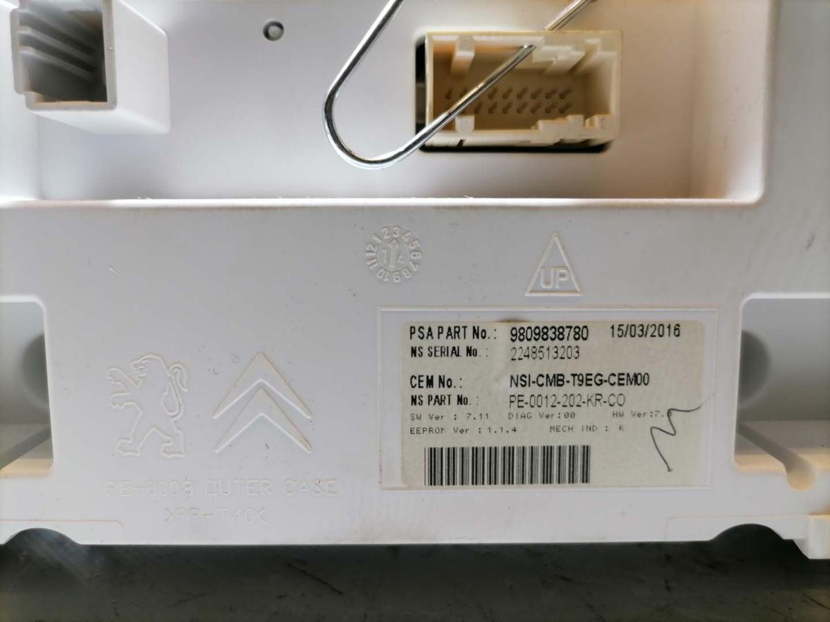 Peugeot 308 2 SW original Kombiinstrument Tacho 1.6HDI 88kw Bj.2016 Peugeot 308 2 SW original Kombiinstrument Tacho 1.6HDI 88kw Bj.2016